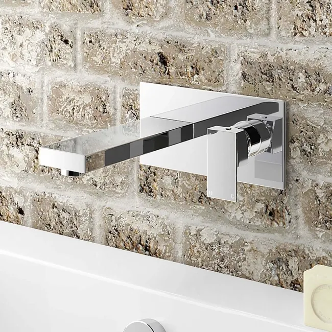 Lea Chrome Wall Mounted Bath Filler
