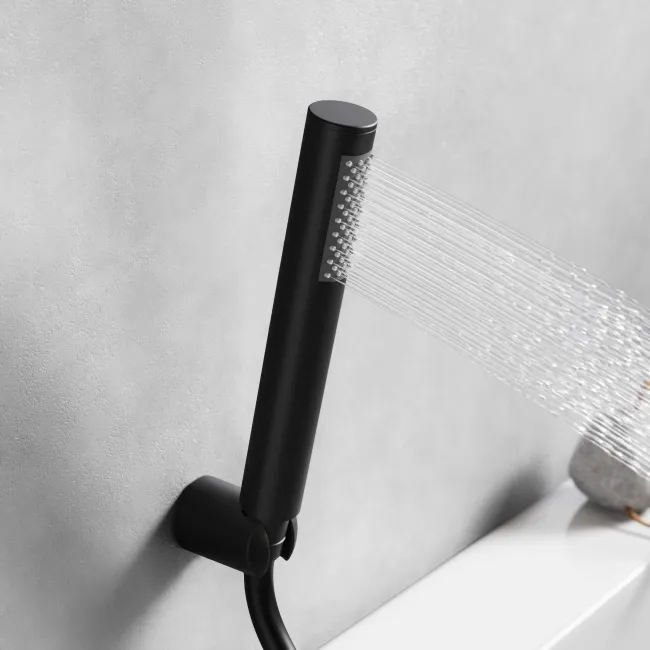 Tay Matt Black Bath Filler & Handheld Shower