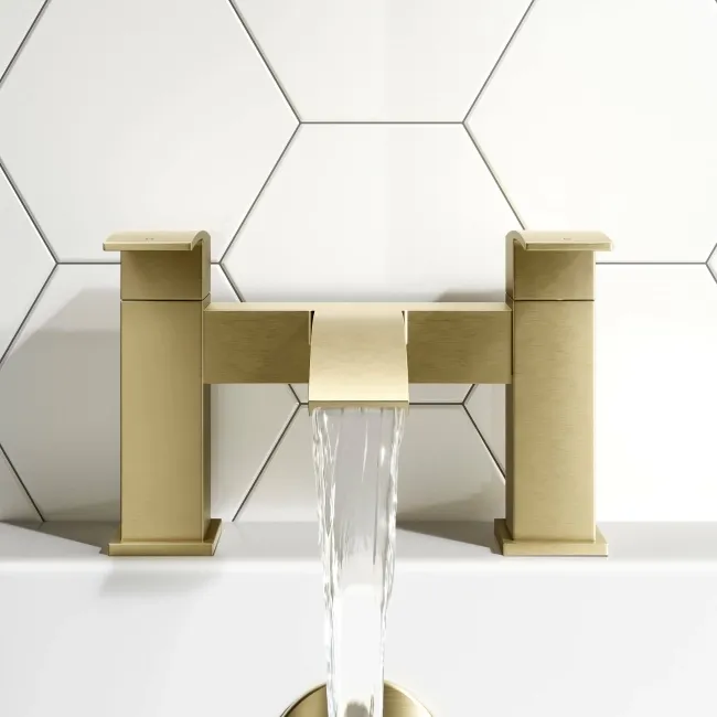 Brora Brushed Brass Bath Filler