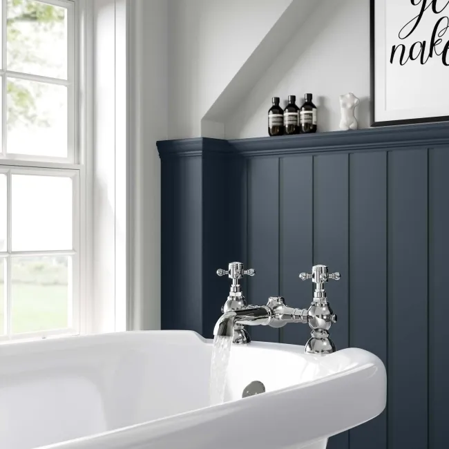 Tweed Traditional Chrome Bath Filler