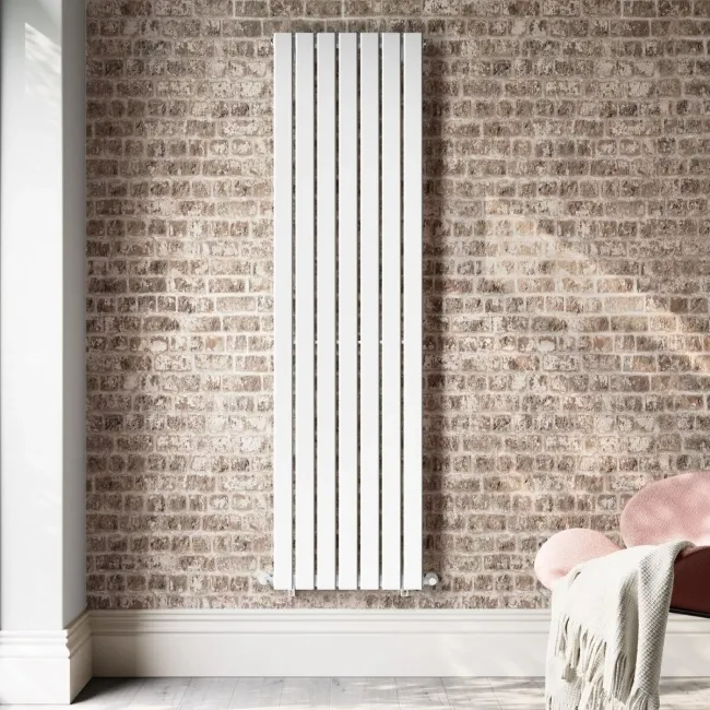 Faro White Single Flat Panel Vertical Radiator 1800x490mm