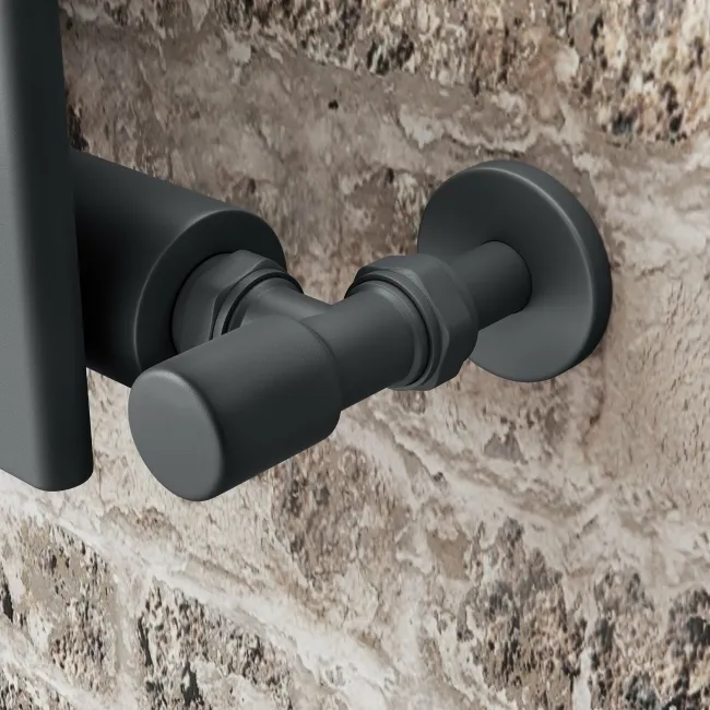 Faro Anthracite Single Flat Panel Horizontal Radiator 600x770mm