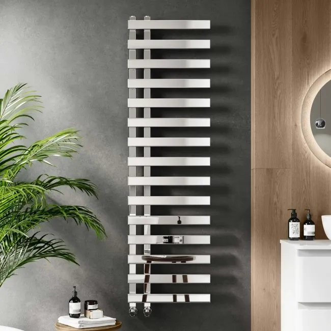 Palermo Chrome Designer Heated Towel Rail 1600x450mm