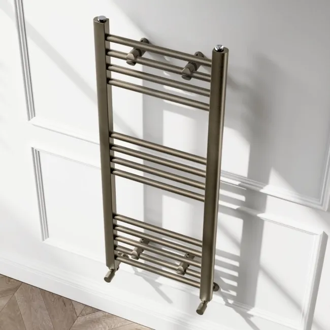 Barcelona Antique Gold Straight Heated Towel Rail 1000x400mm