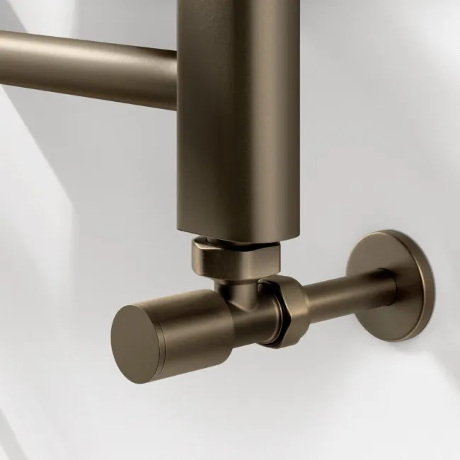 Barcelona Antique Gold Straight Heated Towel Rail 1000x500mm