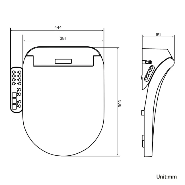 Denver Smart Toilet Bidet Seat