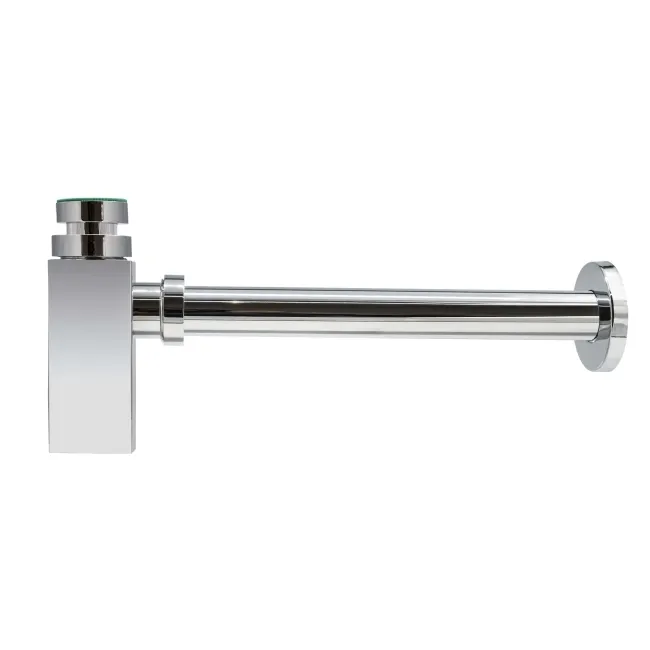 Chrome Square Basin Bottle Trap