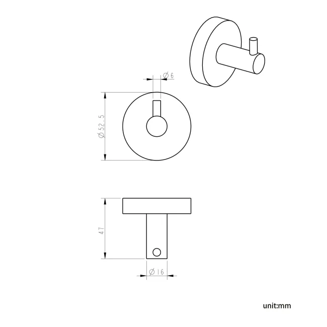 Sofia Chrome Robe Hook