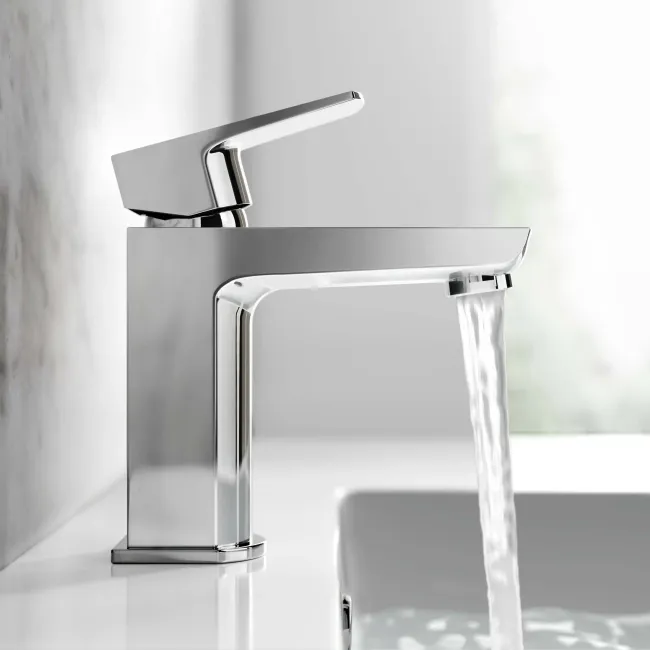 Soar Chrome Basin & Bath Mixer Tap Set