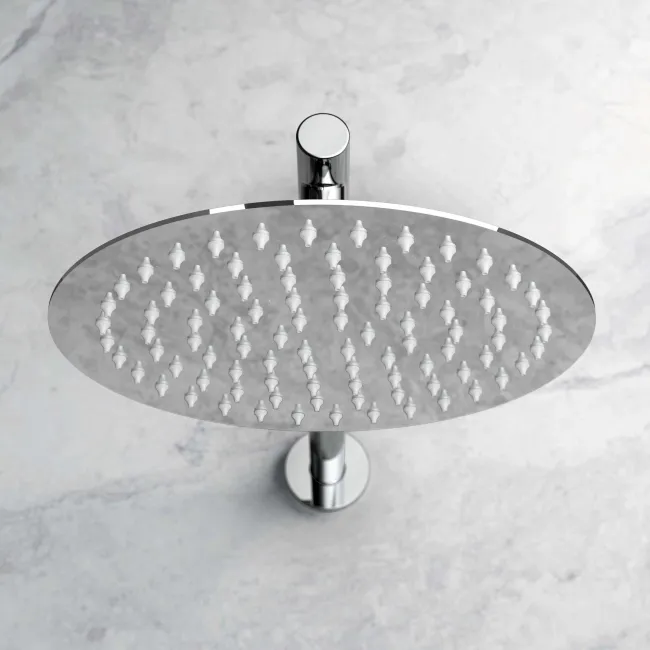 Ballina Premium Chrome Round Thermostatic Set - 200mm Head, Hand Shower & Body Jets