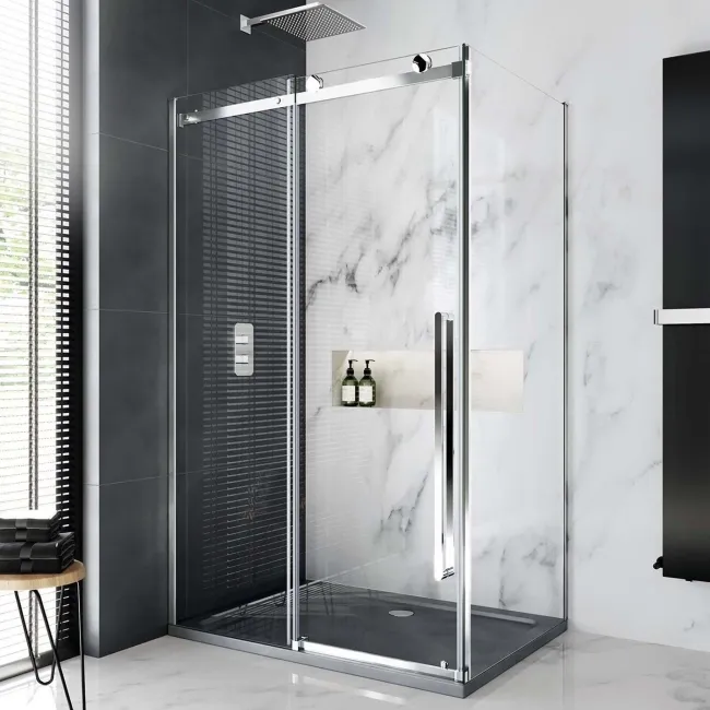 Oslo Premium Easy Clean 8mm Sliding Shower Enclosure 1200x800mm
