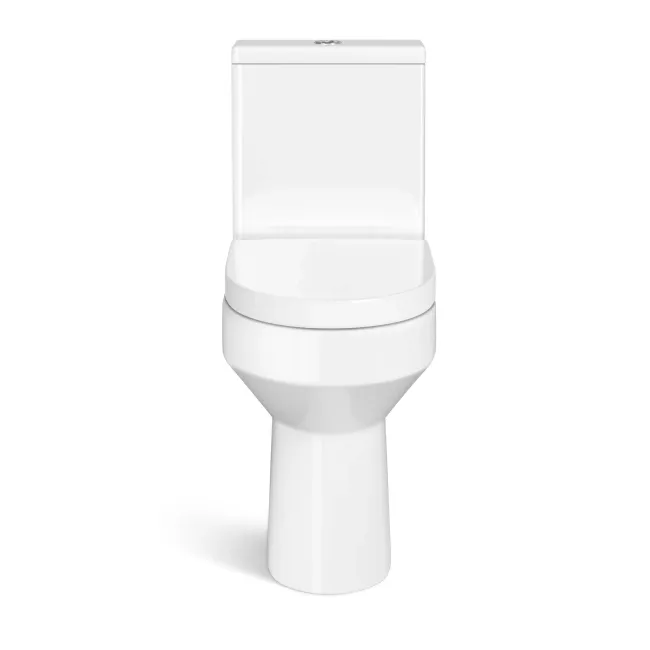 Denver Rimless Comfort Height Close Coupled Toilet & Pedestal Basin Set