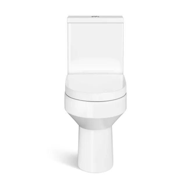 Denver Rimless Fully Back to Wall Close Coupled Toilet & Pedestal Basin Set