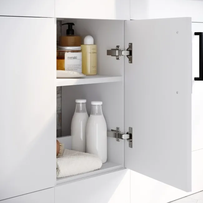 Harper Gloss White Combination Vanity Basin with Marble Top & Atlanta Toilet 1500mm - Black Accents