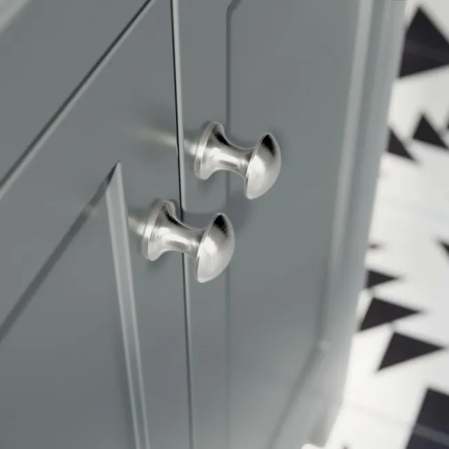 Bermuda Dove Grey Combination Vanity Basin and Boston Toilet 1100mm