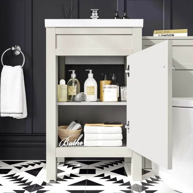 Bermuda Chalk White Combination Vanity Basin and Boston Toilet 1000mm