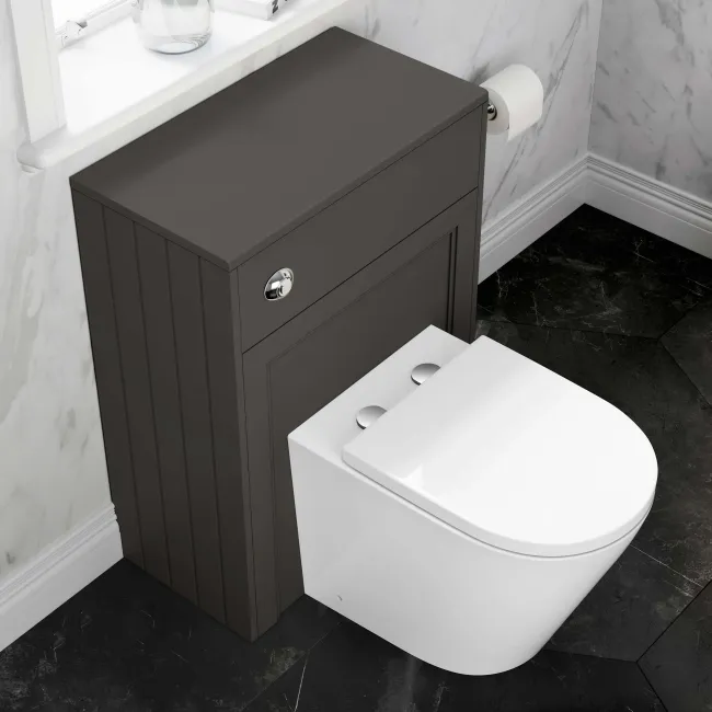 Traditional Graphite Grey Back To Wall Unit and Boston Toilet