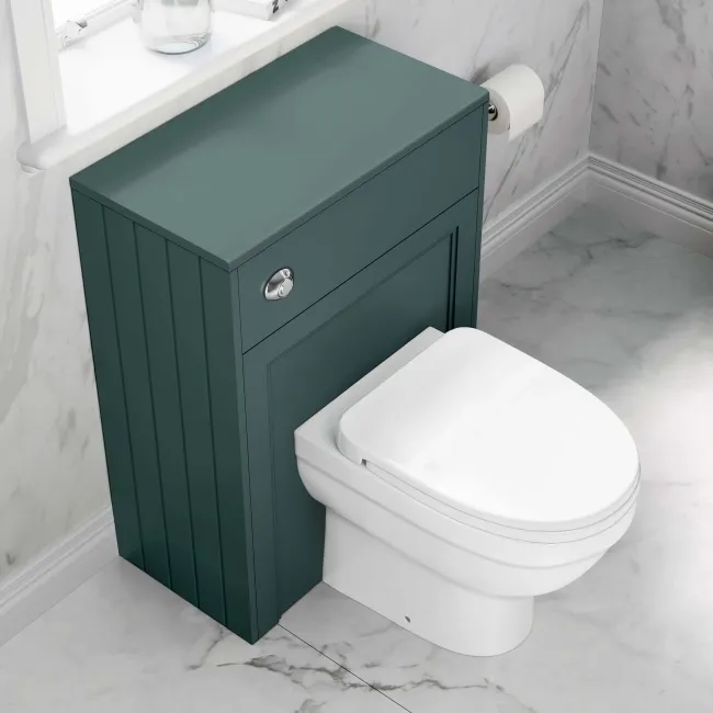 Traditional Midnight Green Back To Wall Unit and Seattle Toilet