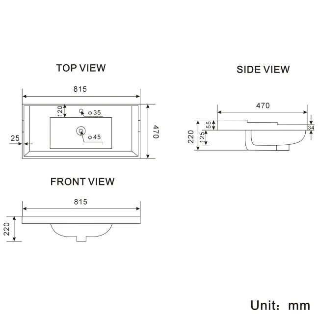 Lucia Chalk White Basin Vanity 830mm - Brushed Brass Accents