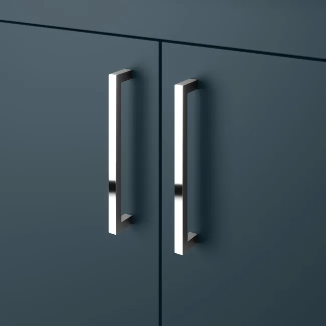 Harper Navy Blue Vanity with Semi Recessed Basin 600mm