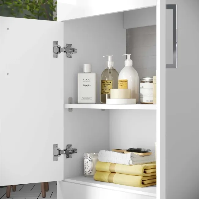 Mersey Gloss White Vanity with Mesa Basin 500mm