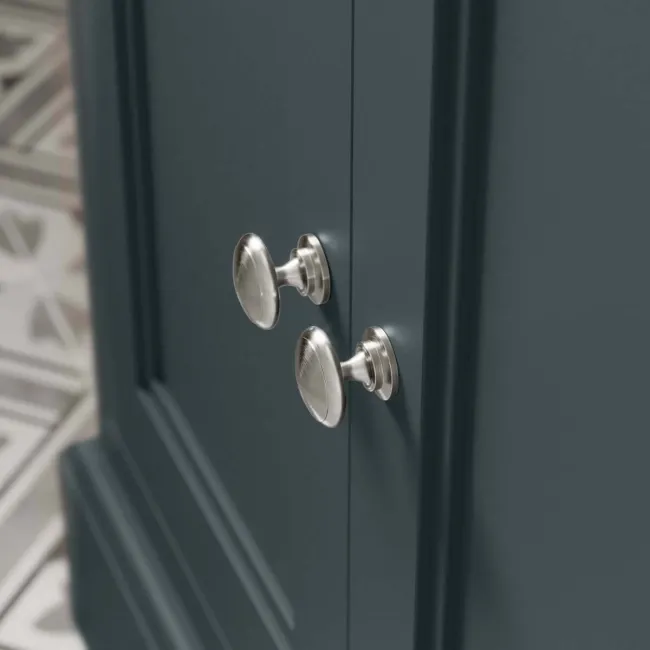 Lucia Inky Blue Vanity with Marble Top & Undermount Basin 830mm