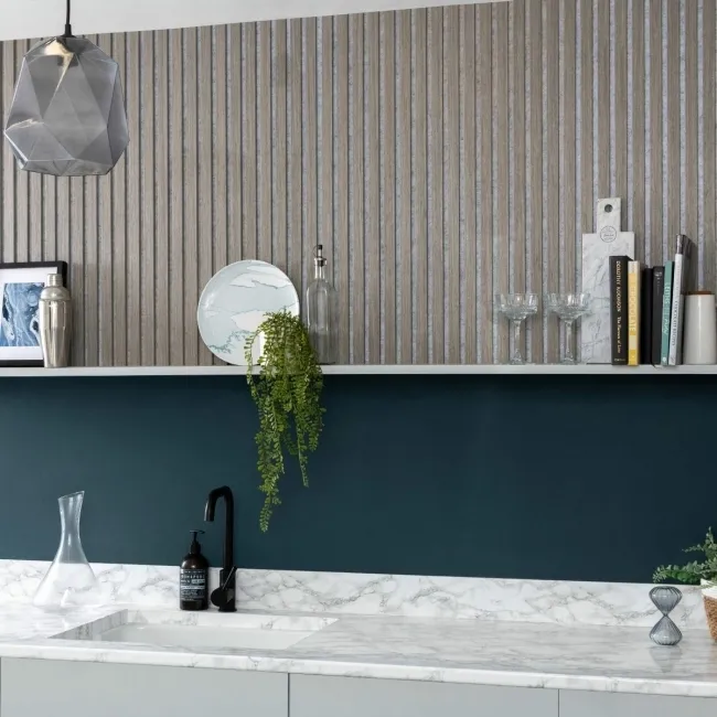 Trepanel® Ash on Grey Felt Acoustic Wood Wall Panels