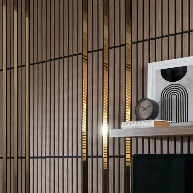 Trepanel® Stainless Steel Brass Decorative Acoustic Slat Cover