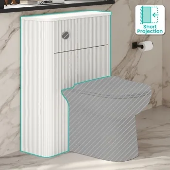 Sorrento Coastal White 600 Toilet Unit