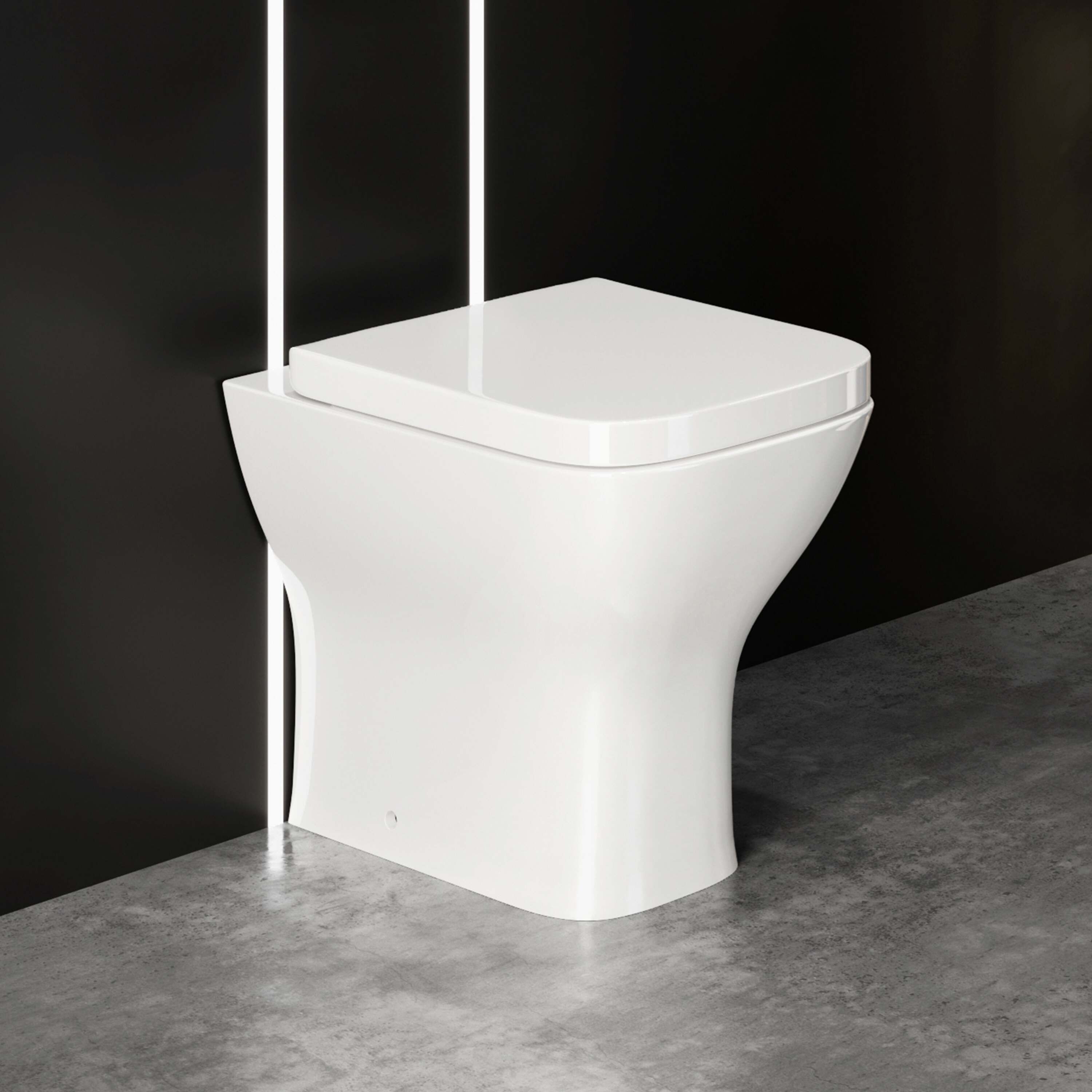 Atlanta Back To Wall Toilet With Soft Close Seat