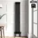Athens Matt Black Triple Column Vertical Traditional Radiator 1800x290mm