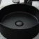 Louisiana Matt Black Round Counter Top Basin 355mm