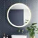 Mollie Brushed Brass Round Illuminated LED Mirror 800mm