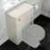 Monaco Chalk White Back To Wall Toilet Unit 600mm