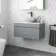 Trent Stone Grey Wall Hung Drawer Vanity with Marble Top & Oval Counter Top Basin 800mm