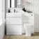 Trent Gloss White Combination Basin Drawer and Atlanta Toilet 1100mm - Left Handed