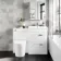 Avon Gloss White Combination Basin Drawer and Boston Toilet 1100mm