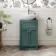 Milos Mystic Green Vanity with Oval Basin 500mm - Brushed Handles
