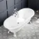 Grosvenor 1700mm Roll Top Bath - White Claw Feet