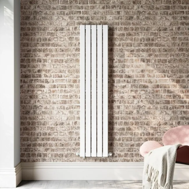 Faro White Single Flat Panel Vertical Radiator 1600x350mm