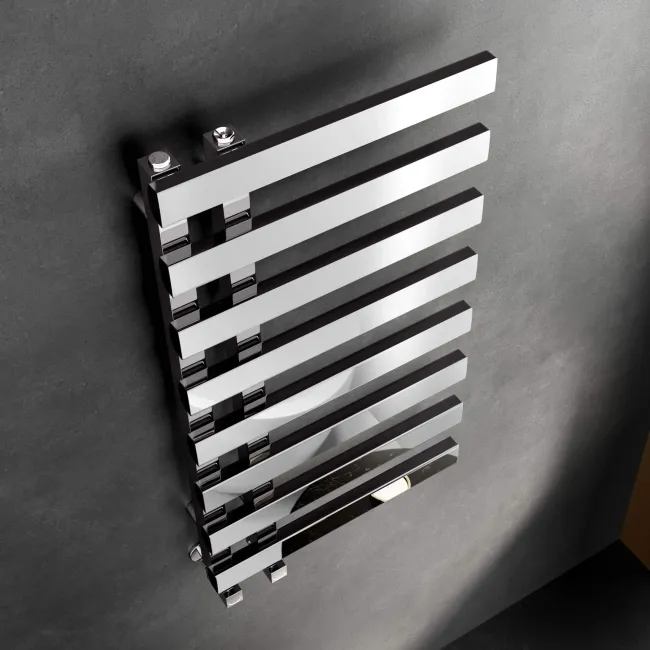 Palermo Chrome Designer Heated Towel Rail 800x450mm