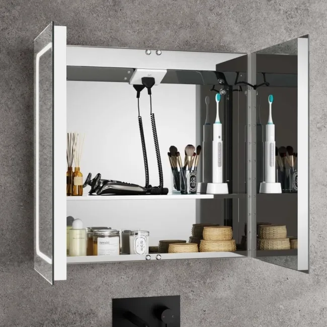 Arabella Illuminated LED Mirror Cabinet 600x600mm