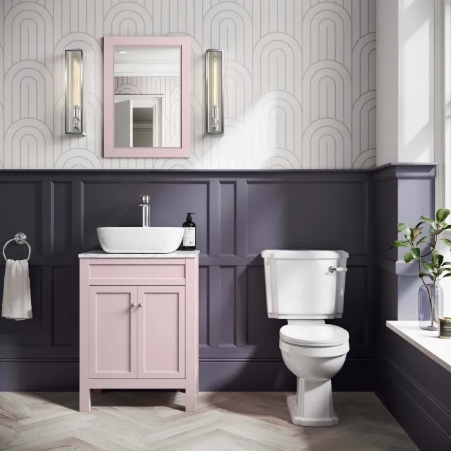 Cashmere Pink Bathroom Mirror 700x500mm