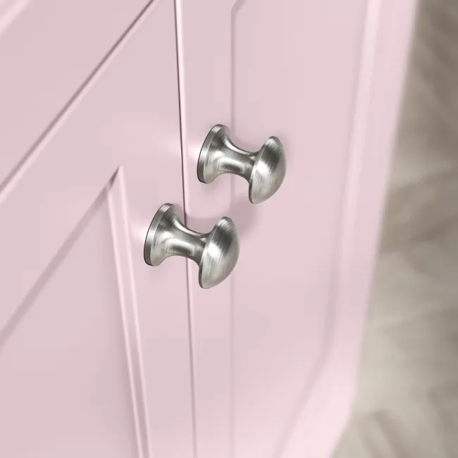 Bermuda Cashmere Pink Vanity with Marble Top & Oval Counter Top Basin 1200mm