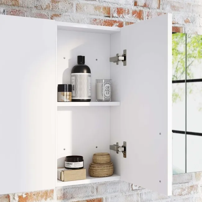 Harper Gloss White Wall Hung Cabinet 600x300mm