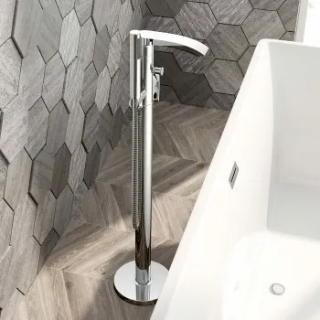 Severn Chrome Freestanding Bath Shower Mixer Tap