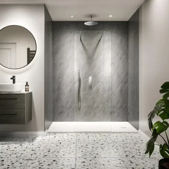 Trepanel Style® Dark Grey Stone Effect Matt WPC Laminated Wall Panel