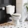 Lima Traditional Close Coupled Toilet With Chalk White Wooden Seat