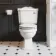 Lima Traditional Close Coupled Toilet With Cotton White Wooden Seat