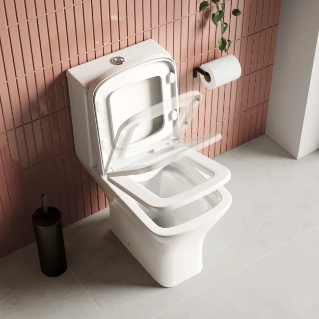 Boise Rimless Close Coupled Toilet With Soft Close Seat